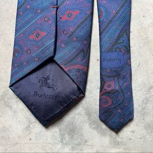 Vintage Burberry Pure Silk Neck Tie. Abstract